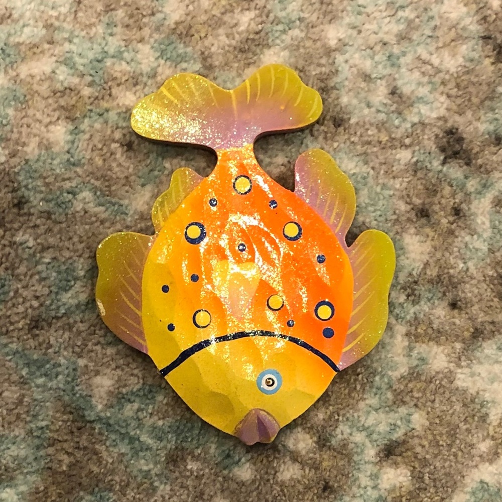 Wood Fish Plaque